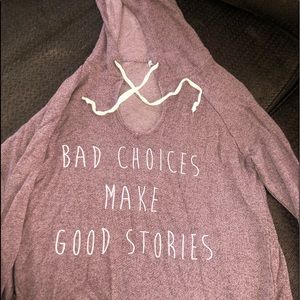 Long sleeve hooded shirt